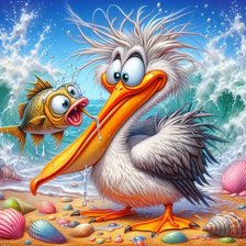 Схема вышивки «птицы»