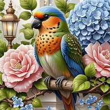 Схема вышивки «птицы»