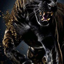 Схема вышивки «Пантера»