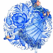 Схема вышивки «Русские ремесла. Гжель.»