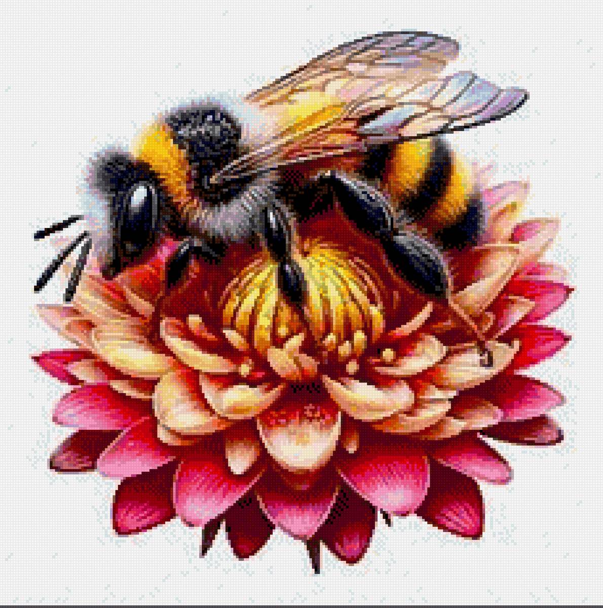 Цветы - пчелы - предпросмотр