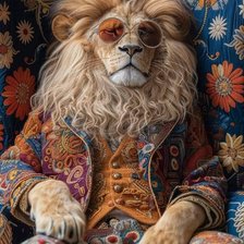 Схема вышивки «Лев»