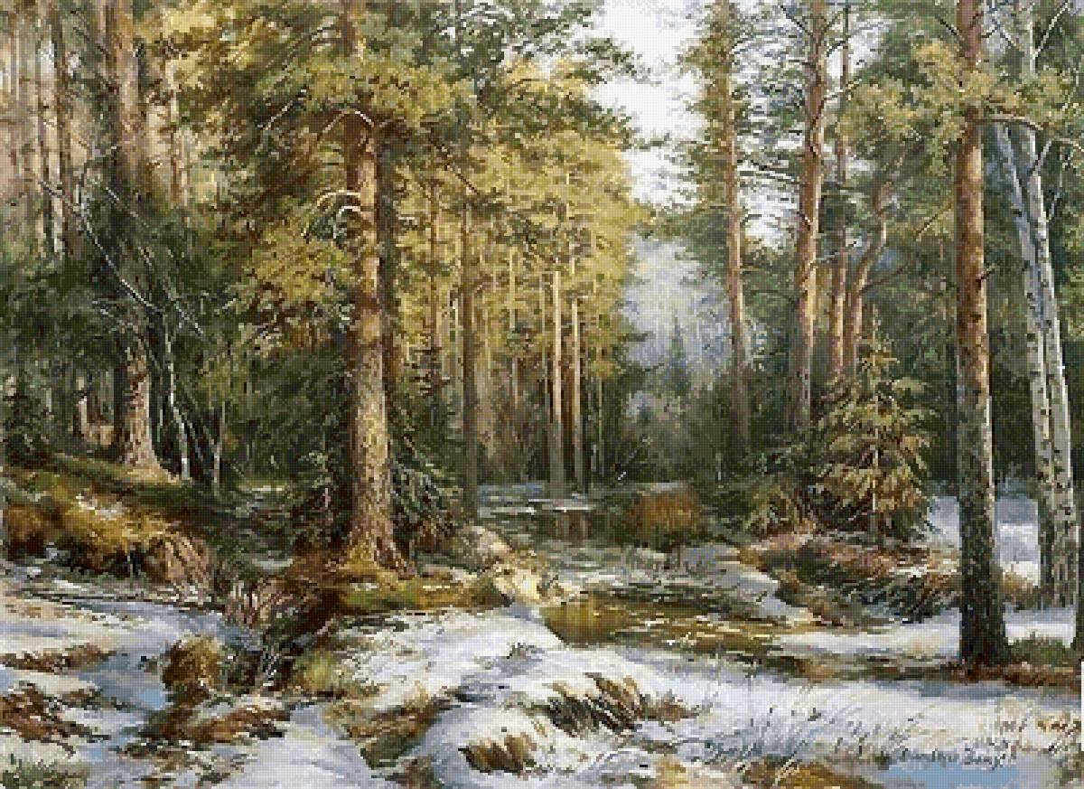 весна в лесу - предпросмотр