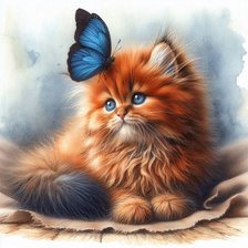 Схема вышивки «Рыжий»