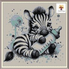 Схема вышивки «zebra»