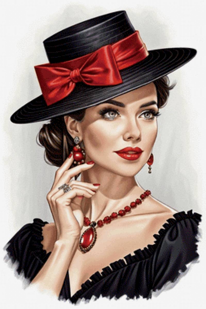 незнакомка - портрет, женщина - предпросмотр