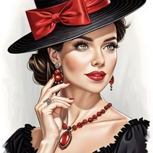 Схема вышивки «незнакомка»