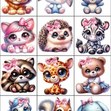 Схема вышивки «misie»