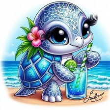 Схема вышивки «żółw»