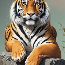 Схема вышивки «Тигр»