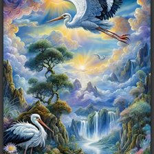 Схема вышивки «Водопад»