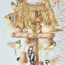 Схема вышивки «Птичий домик»