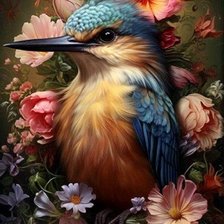 Схема вышивки «колибри»