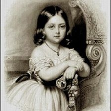 Схема вышивки «Королева Виктория в детстве»