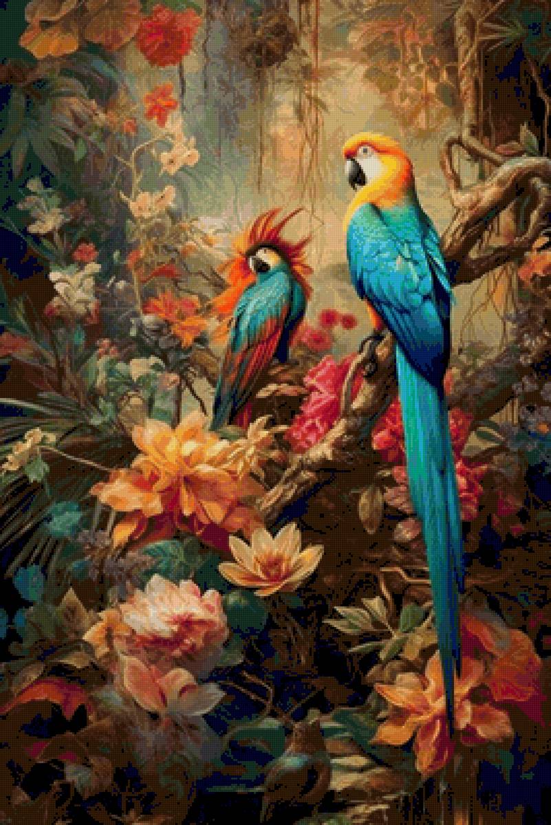 попугаи - предпросмотр