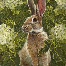 Схема вышивки «Зайка. Худ. Яна Мовчан.»