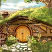 Схема вышивки «Нора Бильбо»