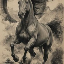 Схема вышивки «Лошадь»