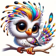 Схема вышивки «попугай»