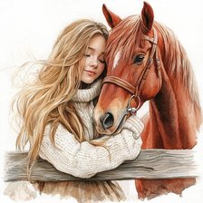 Схема вышивки «Нежная дружба»