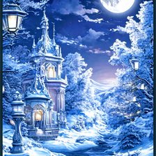 Схема вышивки «Зима»