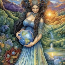 Схема вышивки «Матушка Вселенная»