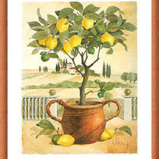 Схема вышивки «Лимонное дерево»