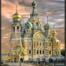 Схема вышивки «Церковь»