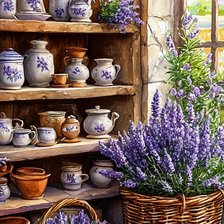 Схема вышивки «Лаванда»