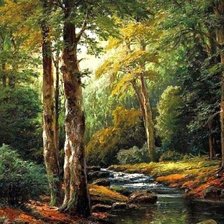 Схема вышивки «Лес4»