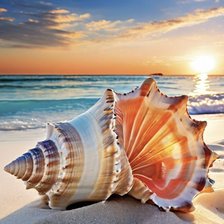 Схема вышивки «морская раковина»