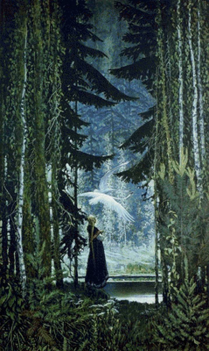 Гуси-лебеди. Константин Васильев - русские художники - предпросмотр