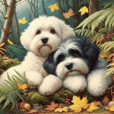 Схема вышивки «собаки»