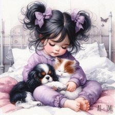 Схема вышивки «девочка»