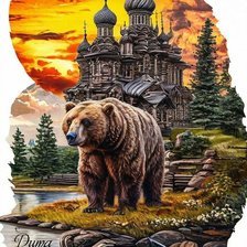 Схема вышивки «Моя Россия»