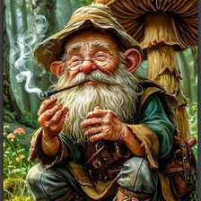 Схема вышивки «Дед»