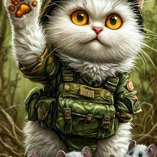 Схема вышивки «боец»