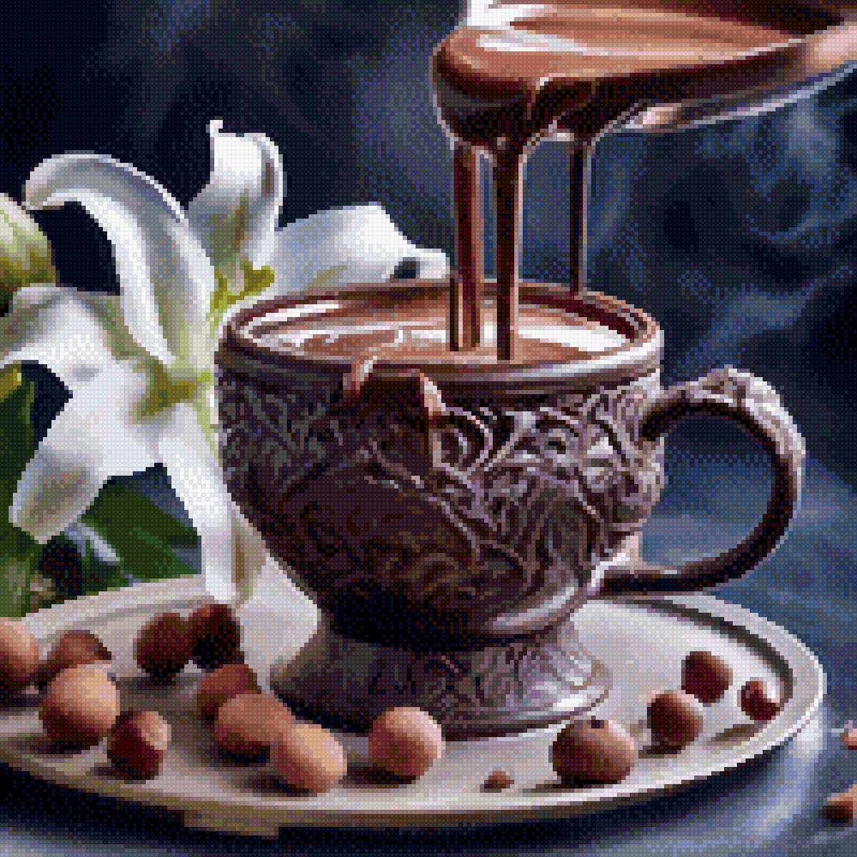 Горячий шоколад - чашка, шоколад - предпросмотр