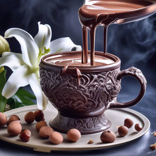 Схема вышивки «Горячий шоколад»