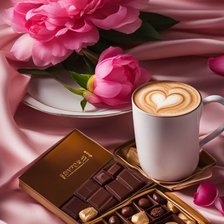 Схема вышивки «Конфеты и кофе»