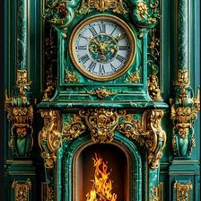 Схема вышивки «Часы»