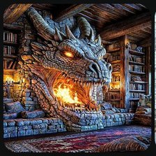 Схема вышивки «Камин»