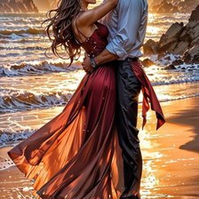 Схема вышивки «Вечер у моря»