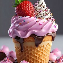 Схема вышивки «Пирожное»