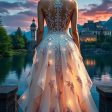 Схема вышивки «Девушка»