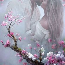 Схема вышивки «Влюблённые»