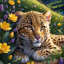 Схема вышивки «Тигрёнок»