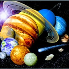 Схема вышивки «Космос»