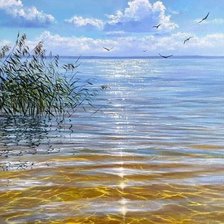 Схема вышивки «вода и солнце»