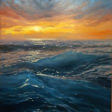 Схема вышивки «закат . море»